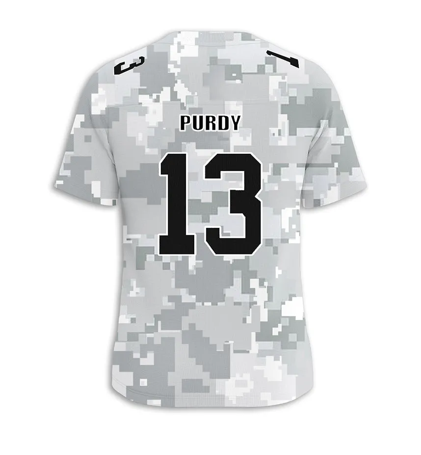 #13 Purdy San Francisco 49ers Jersey Salute to Star Players Camouflage Jersey American Football New Fashion Jersey