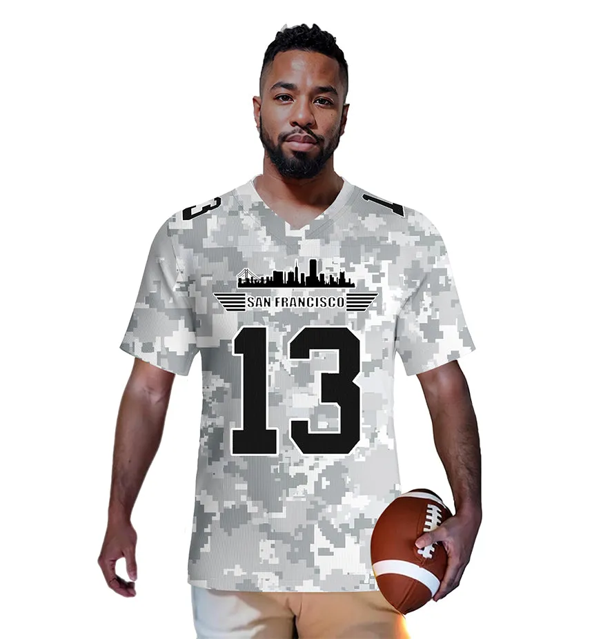 #13 Purdy San Francisco 49ers Jersey Salute to Star Players Camouflage Jersey American Football New Fashion Jersey