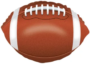 18" Leather Like Football Foil Balloon