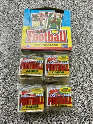 1989 Topps Football Picture Sport Card 22 Ct Packs Of 18 Cards Case Box Set Rare