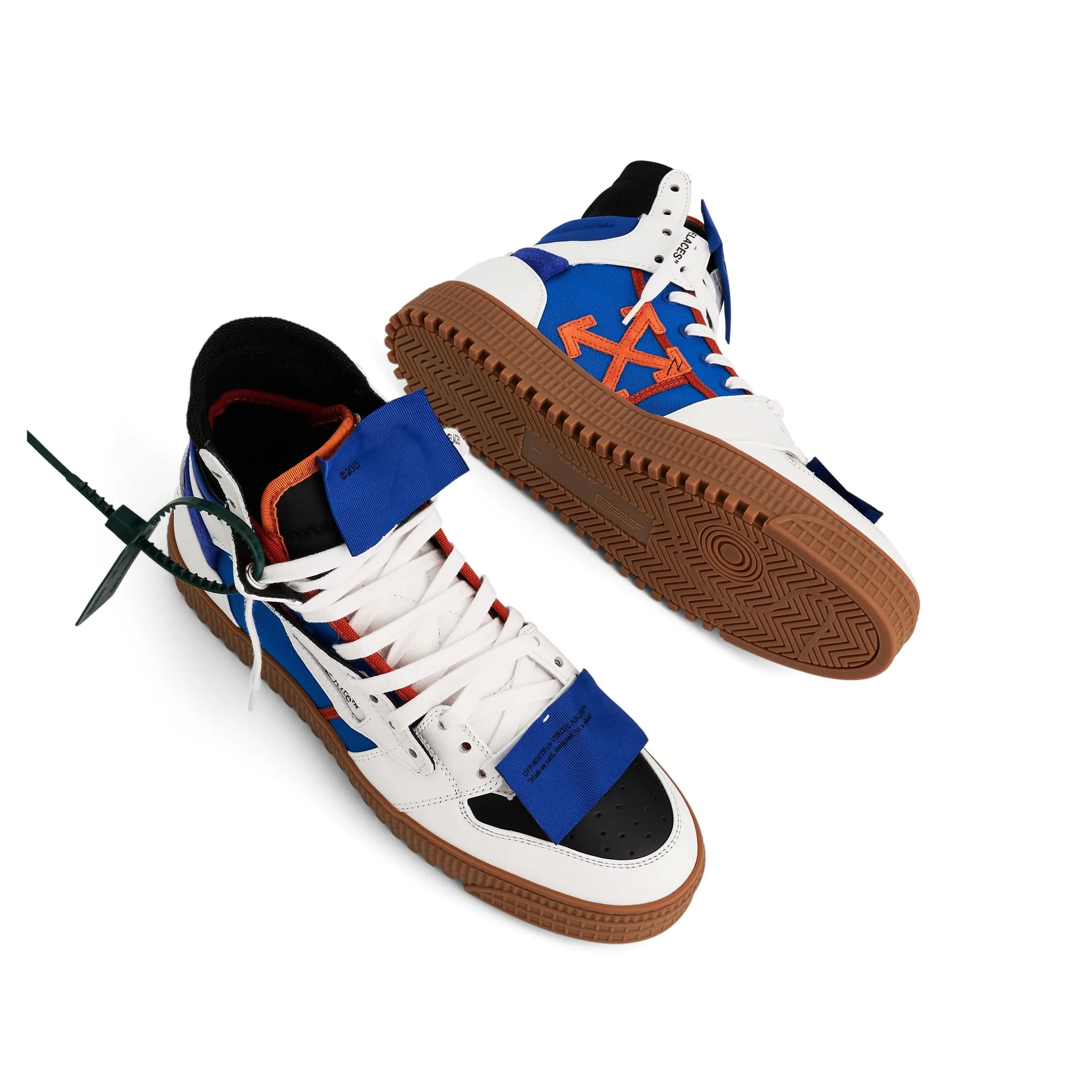 3.0 off Court Calf Leather Sneaker in Blue/White