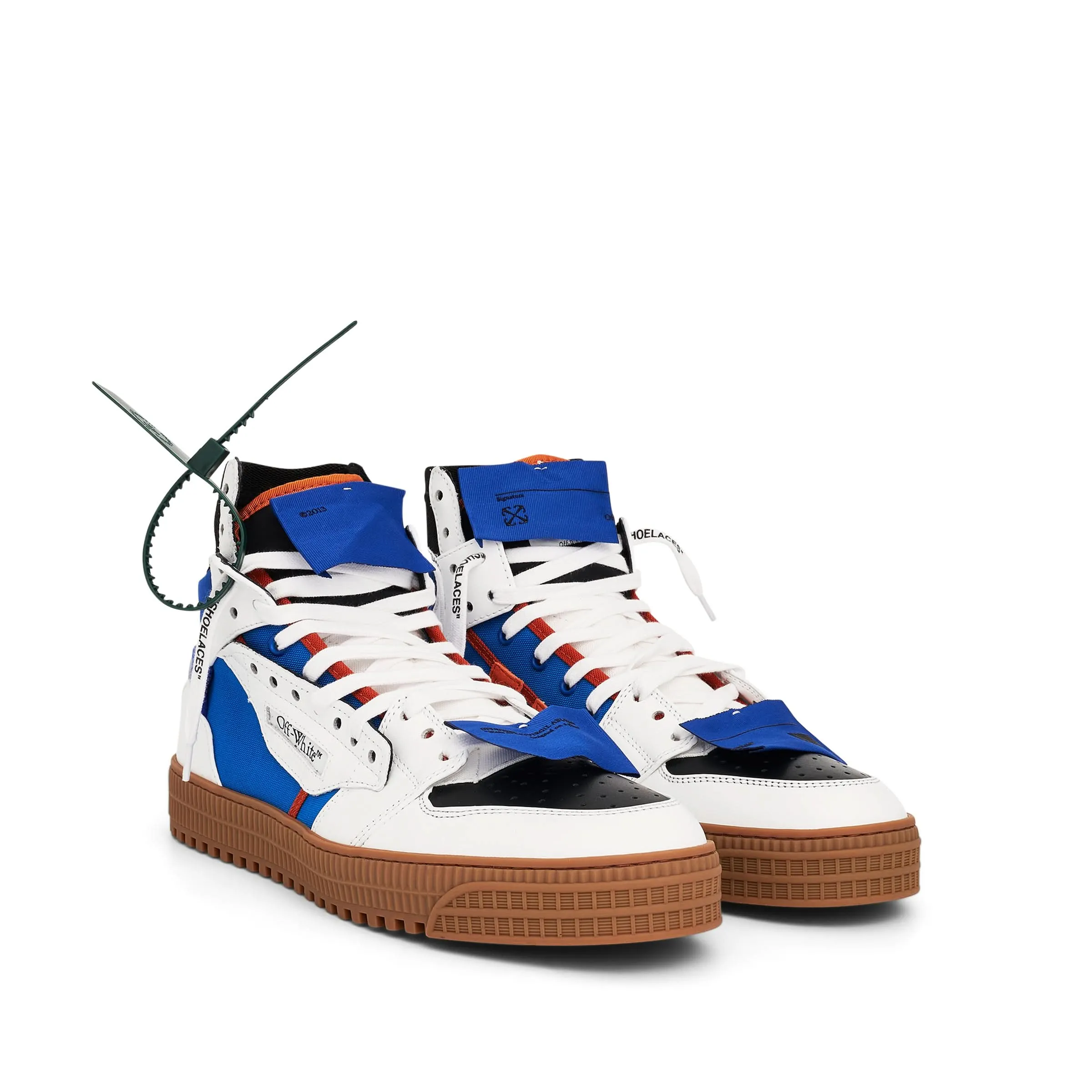 3.0 off Court Calf Leather Sneaker in Blue/White