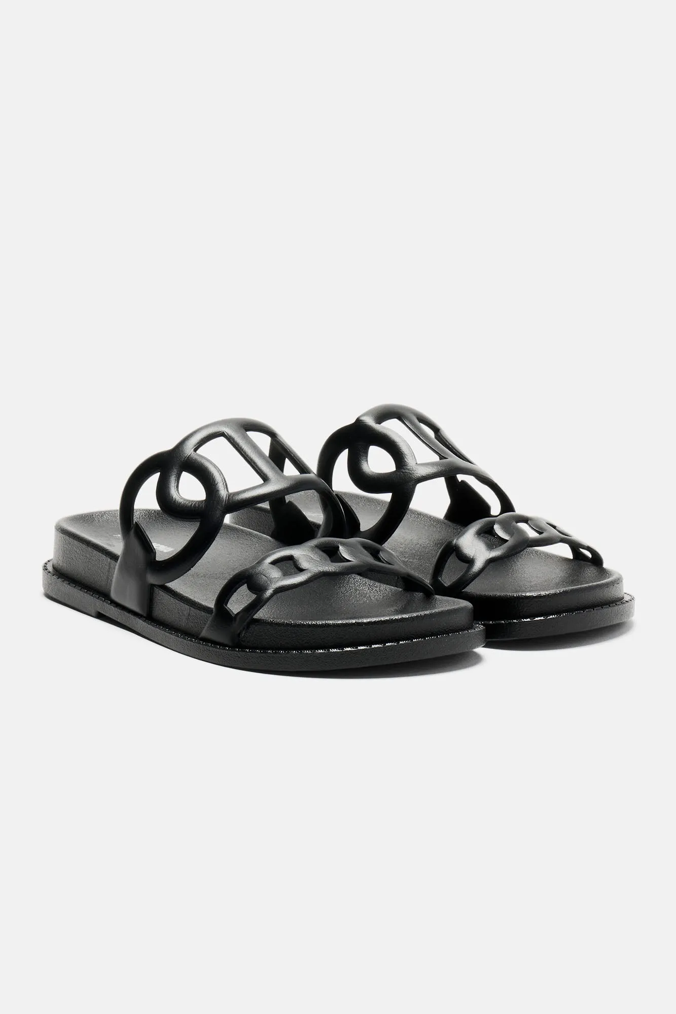 About To Follow Casual Slides - Black