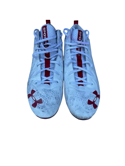 Adam Krumholz Wisconsin Football Practice Worn Cleats (Size 12)