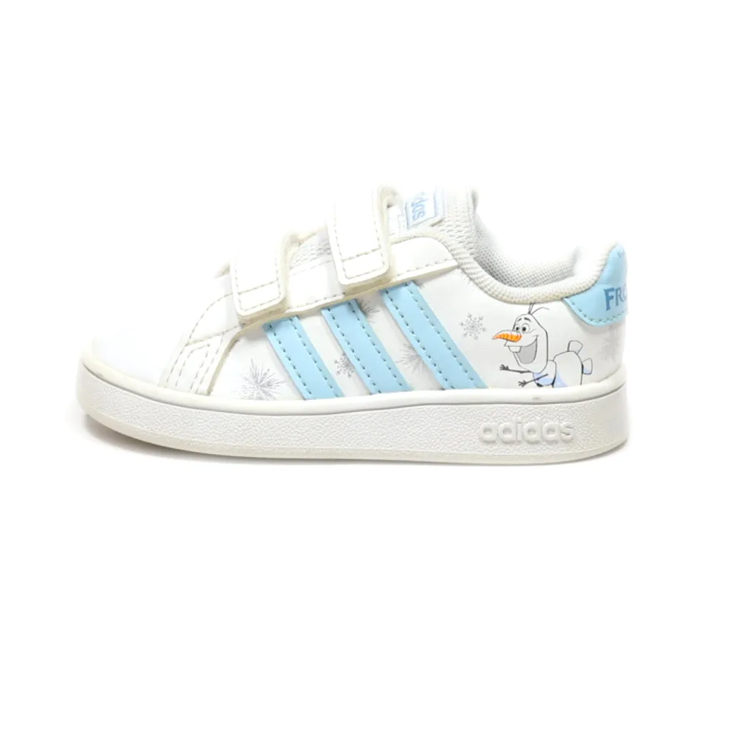 Adidas Disney X Grand Court Infant Crawlers Leather White Colour For Kids