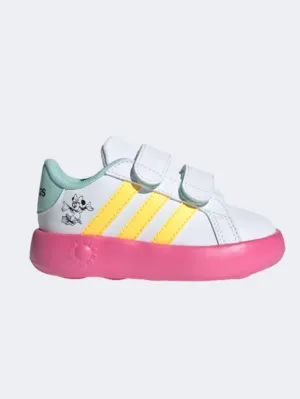 Adidas Grand Court Minnie Girls Sportswear Shoes White/Spark/Magenta