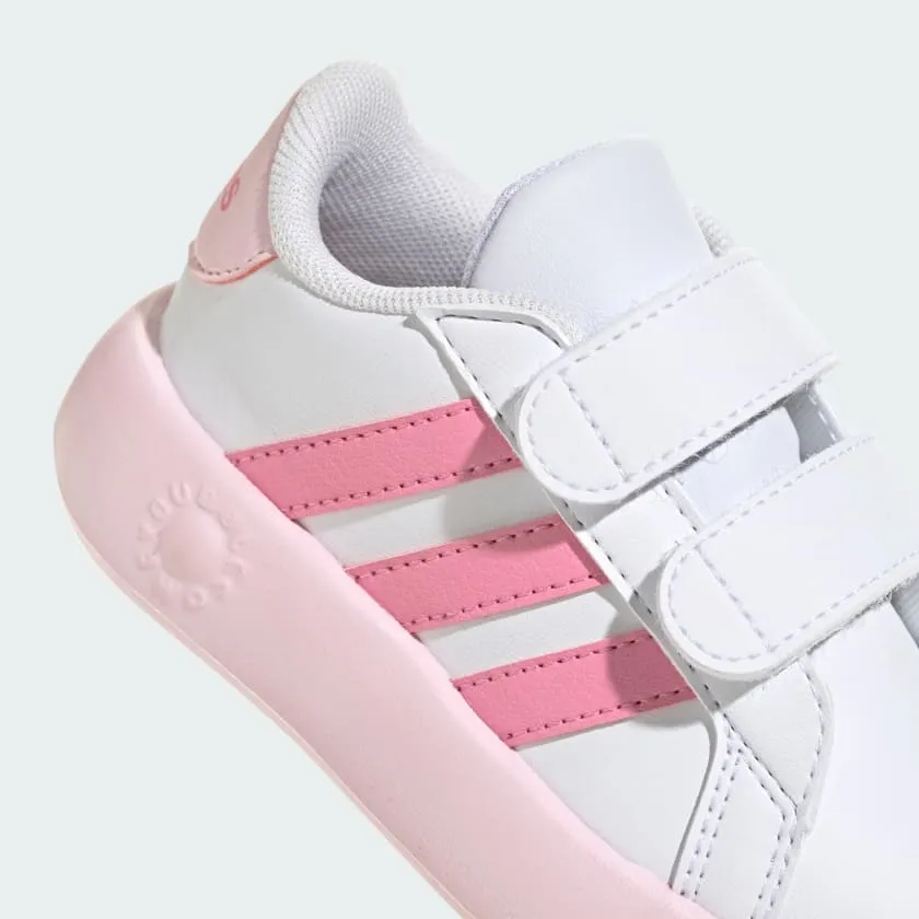 ADIDAS KID'S GRAND COURT 2.0 WHITE/PINK SHOES