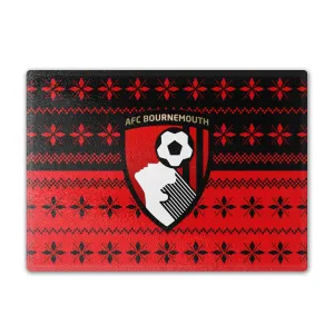 AFC Bournemouth Knitted Halves Christmas Chopping Board