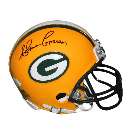 Ahman Green Autographed Green Bay Packers Football Mini Helmet (JSA)