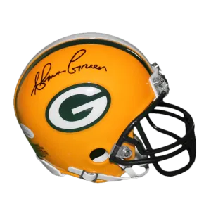 Ahman Green Autographed Green Bay Packers Football Mini Helmet (JSA)