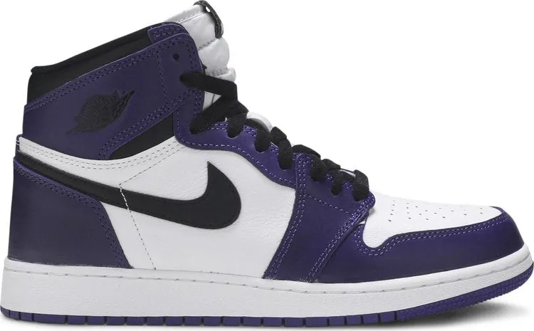 Air Jordan 1 Retro High OG GS Court Purple 2.0, purple