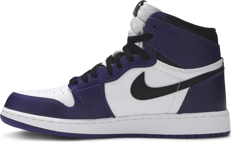 Air Jordan 1 Retro High OG GS Court Purple 2.0, purple