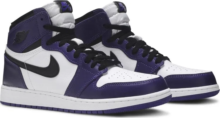 Air Jordan 1 Retro High OG GS Court Purple 2.0, purple