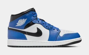 Air Jordan 1 Retro Mid Mens Lifestyle Shoes (Game Royal/White/Black)