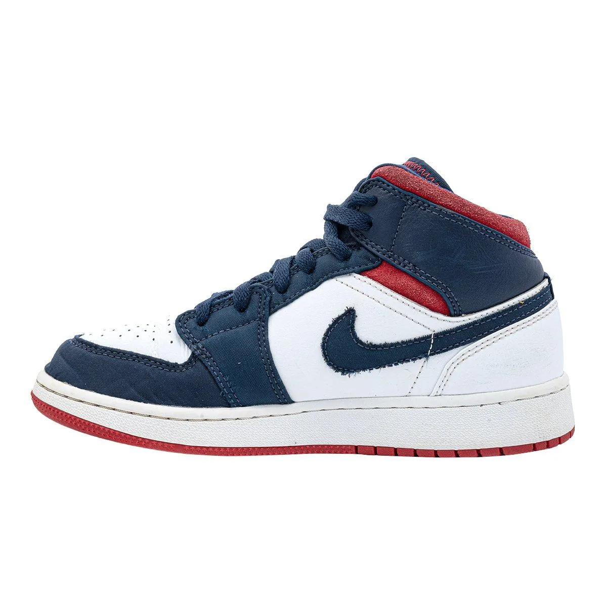 Air Jordan Se Usa Sneakers Fabric White Colour For Kids