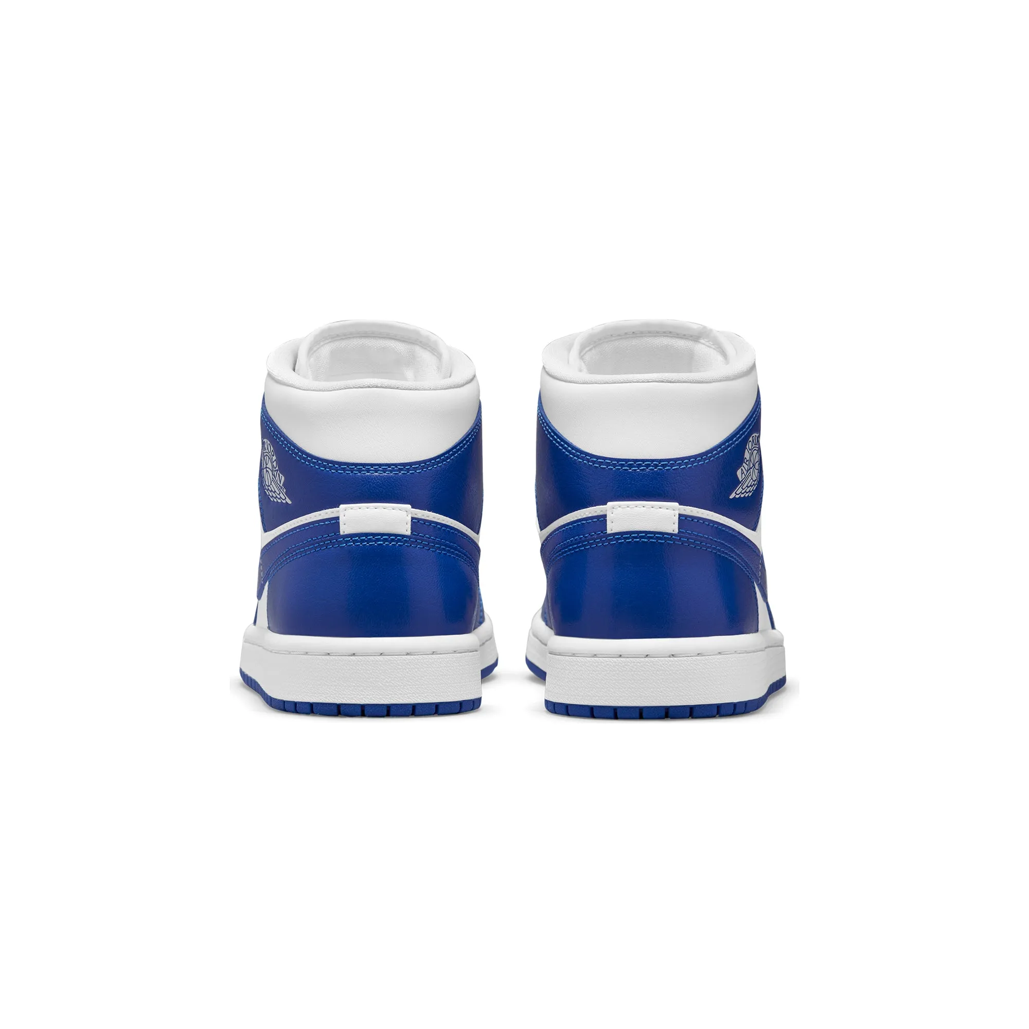 Air Jordan Womens 1 Mid Shoes 'White/Hyper Royal'