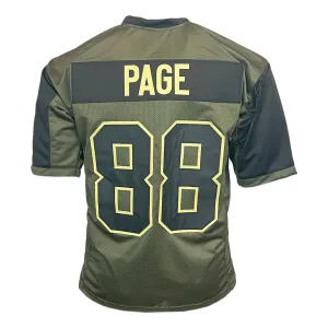 Alan Page Unsigned Salute to Service Football Jersey