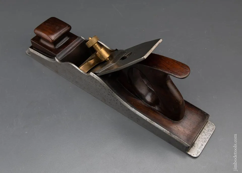 Amazing! 15 1/2 inch NORRIS No. 1 Pre-War Rosewood and Dovetailed Steel Jointer Plane - Excelsior 93474