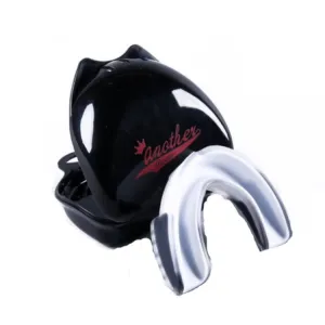 Anotherboxer Taekwondo Sanda Boxing Single-Sided Mouthguards, Size:S(White Black)