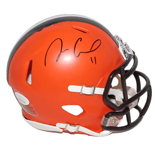 Antonio Callaway Cleveland Browns Autographed Football Mini Helmet Speed (JSA)