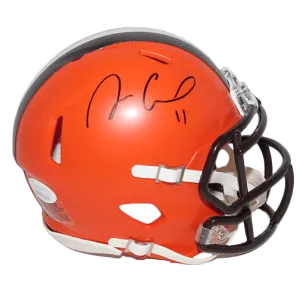 Antonio Callaway Cleveland Browns Autographed Football Mini Helmet Speed (JSA)