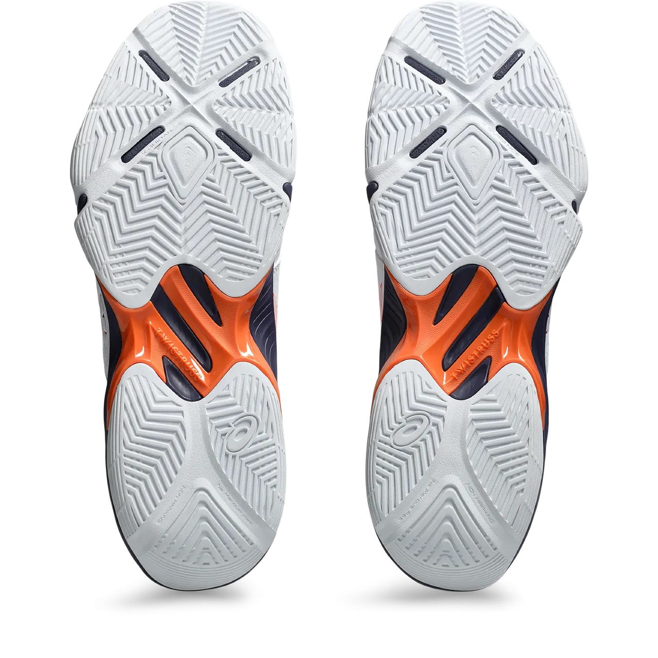 Asics Men's Blade FF Indoor Court Shoes White Nova Orange SS25