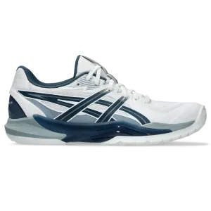 Asics Men's Powerbreak FF Indoor Court Shoes White Vintage Indigo