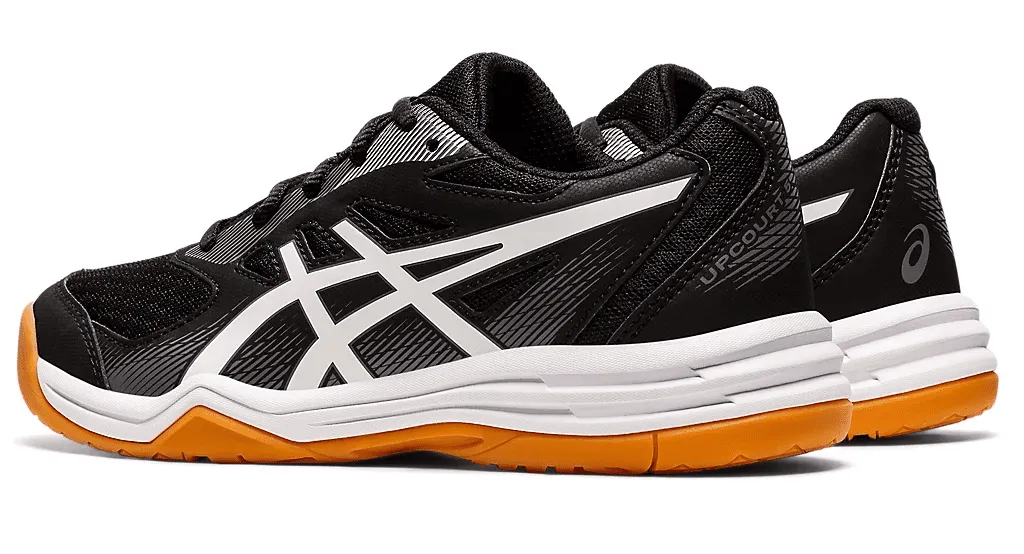 Asics Upcourt 5 GS Junior Court Shoes, Black / White