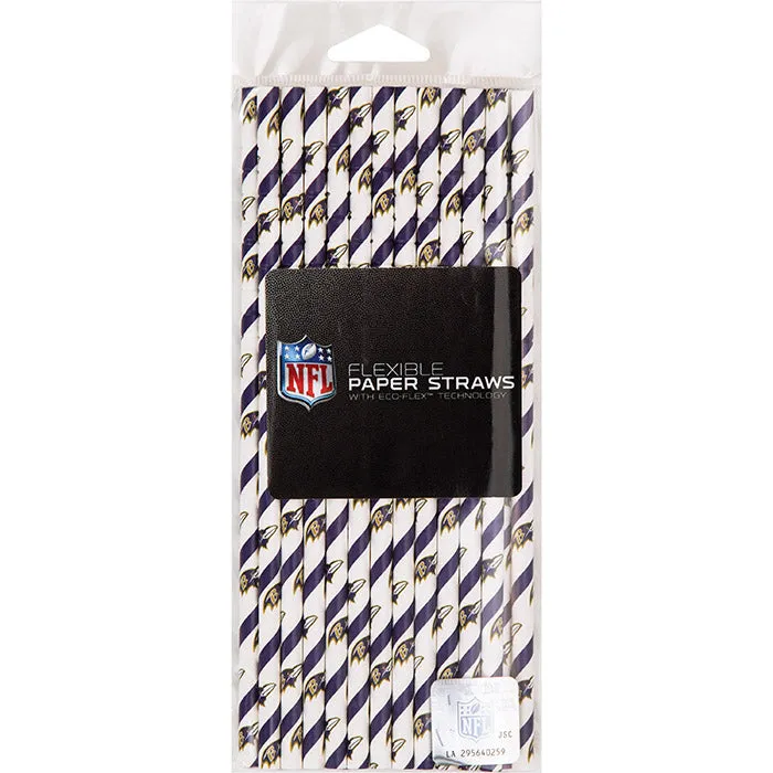 Baltimore Ravens Paper Straws (24/Pkg)