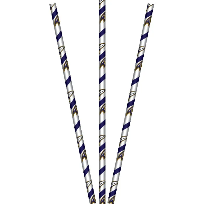 Baltimore Ravens Paper Straws (24/Pkg)