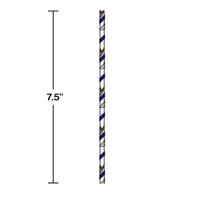 Baltimore Ravens Paper Straws (24/Pkg)