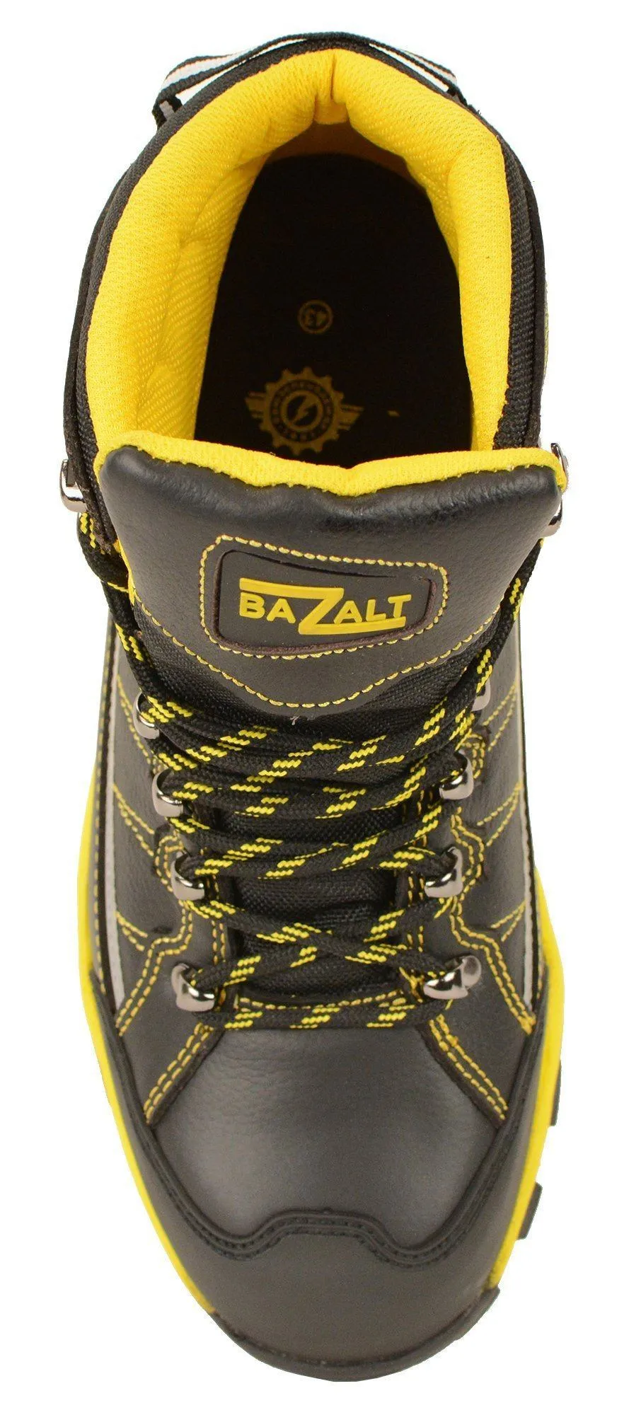 BAZALT-MPM9122-BAZALT-Men’s Black & Yellow Water & Frost Proof Leather Boots