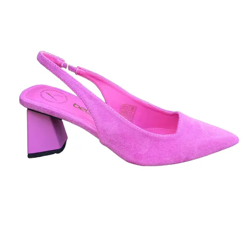 Betsy Violet Purple Suede Effect Court Shoe