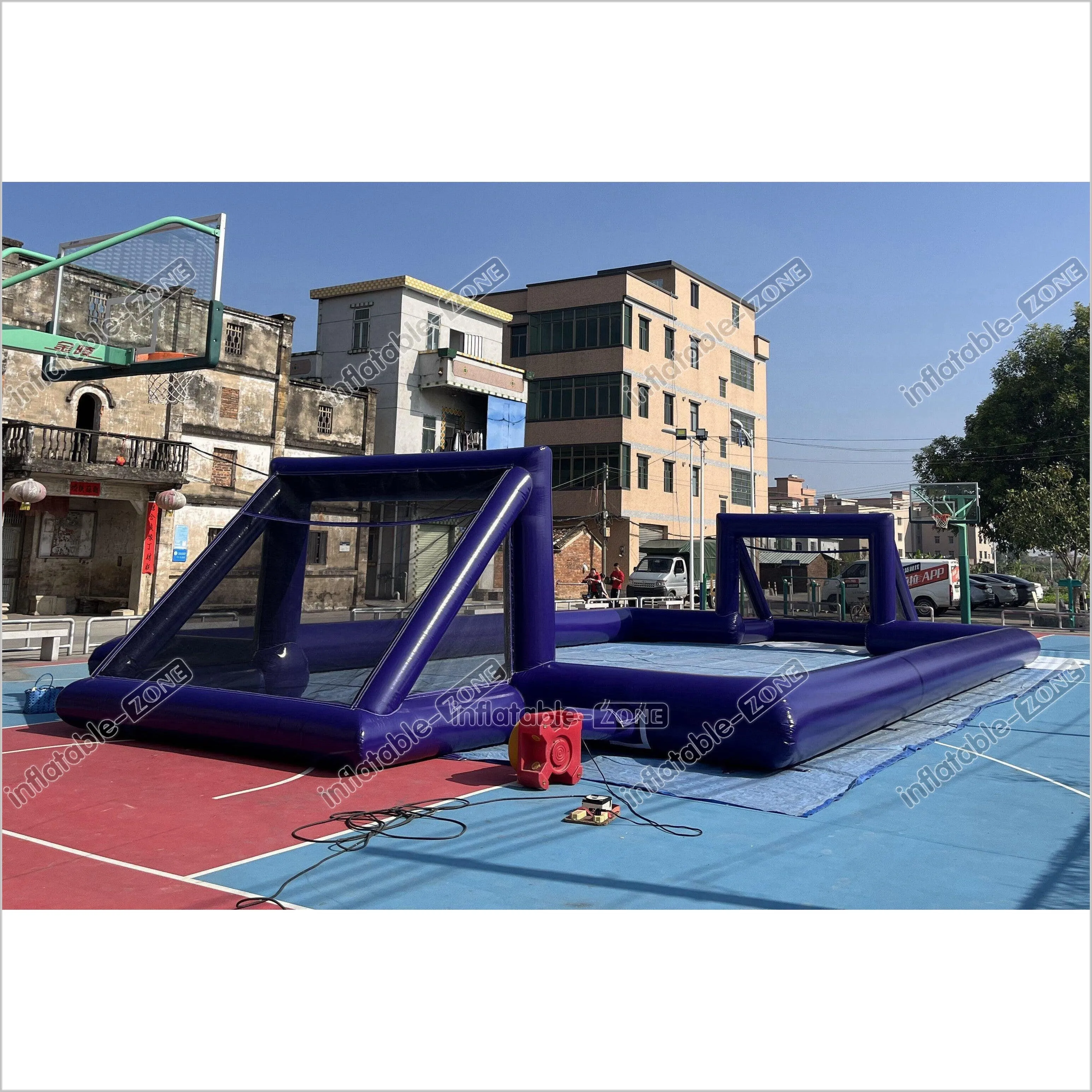 Big Inflatable Soap Football Field Soccer Court Arena Sports Game Inflatable Football Pitch