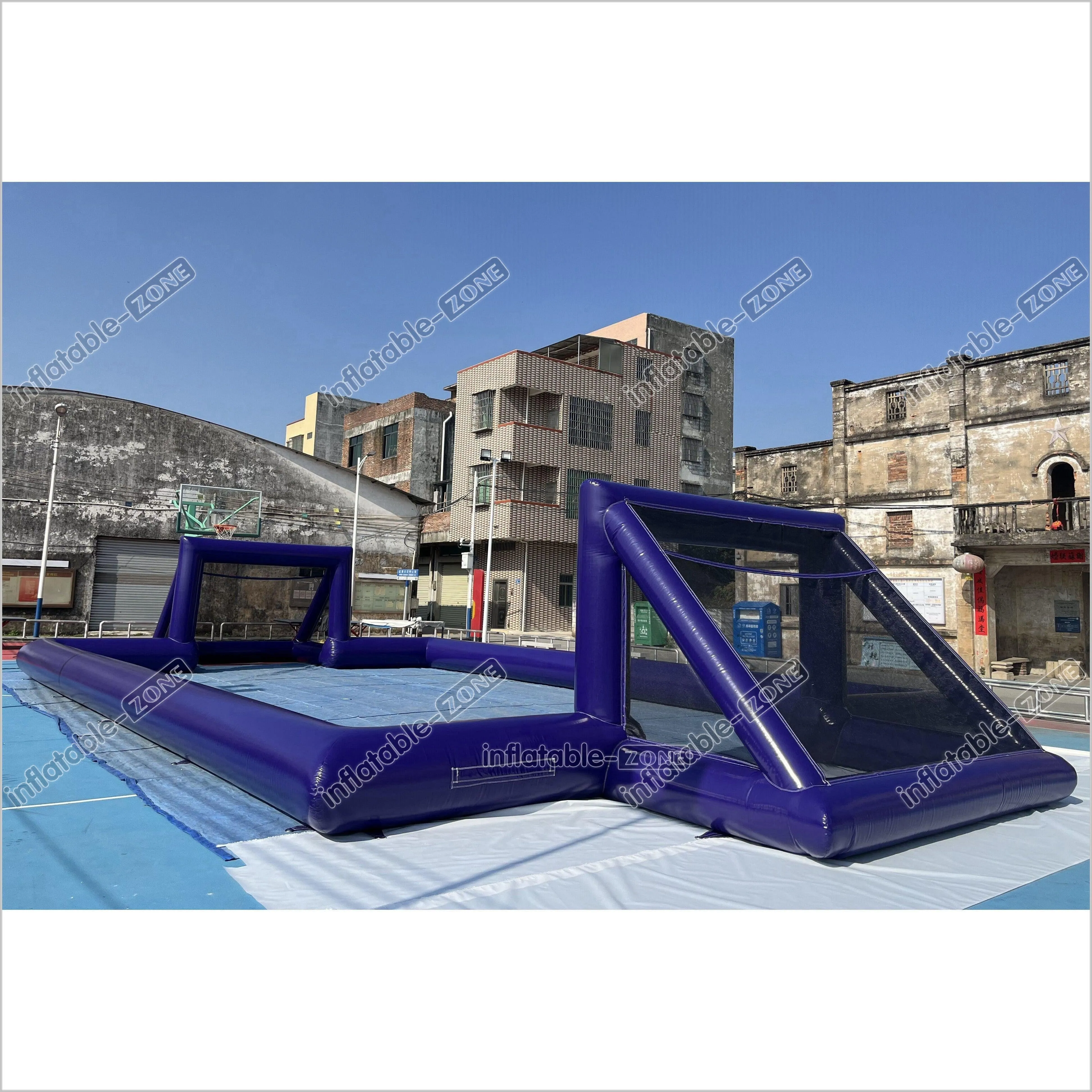 Big Inflatable Soap Football Field Soccer Court Arena Sports Game Inflatable Football Pitch