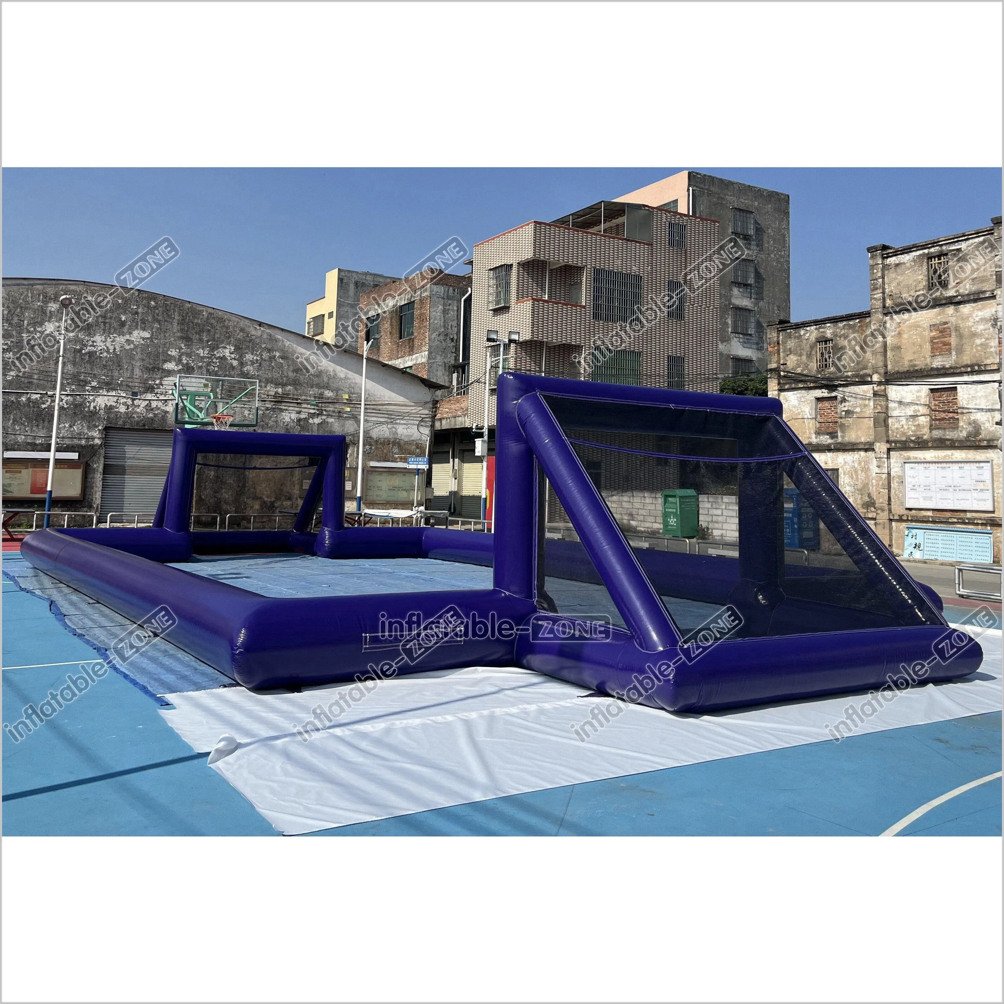 Big Inflatable Soap Football Field Soccer Court Arena Sports Game Inflatable Football Pitch