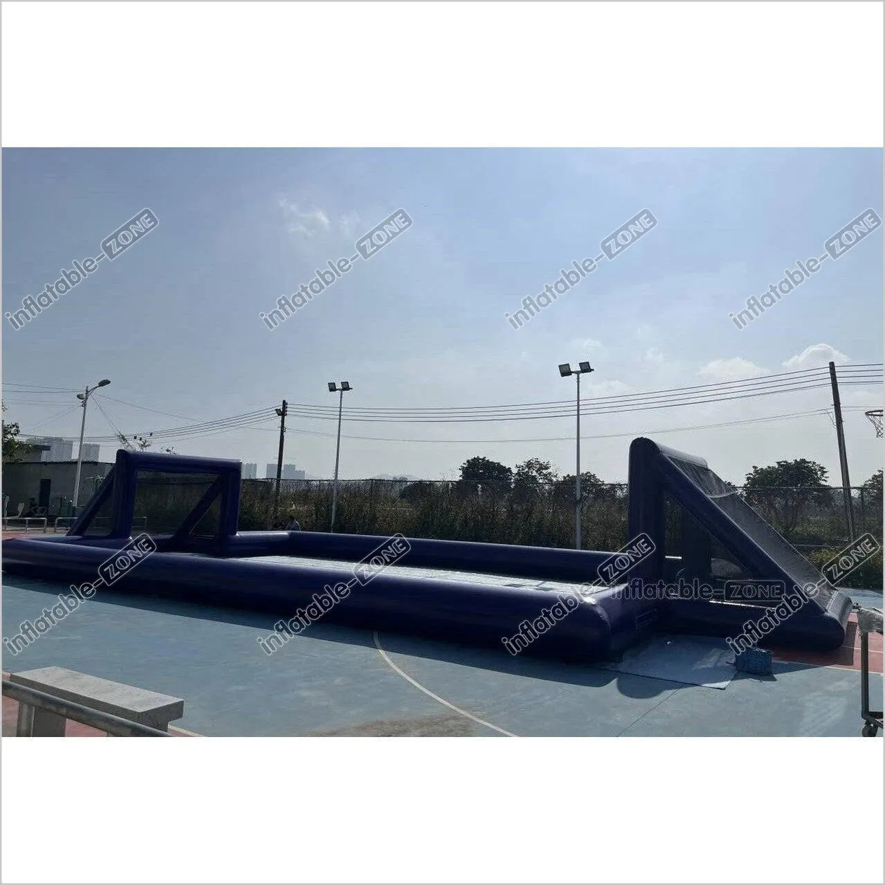 Big Inflatable Soap Football Field Soccer Court Arena Sports Game Inflatable Football Pitch