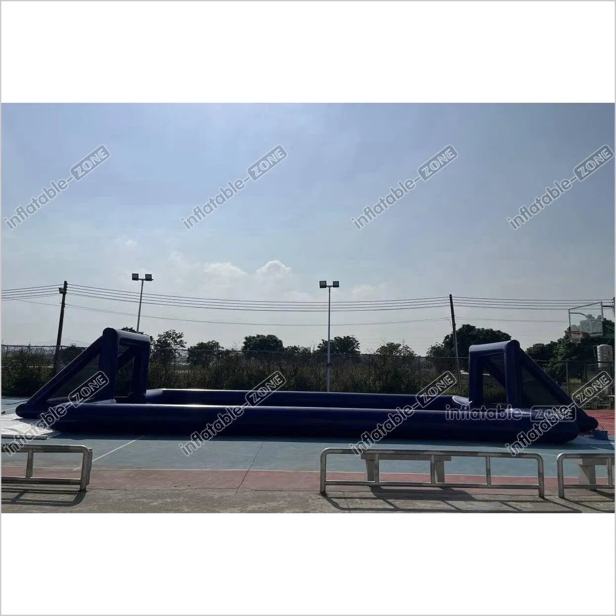 Big Inflatable Soap Football Field Soccer Court Arena Sports Game Inflatable Football Pitch