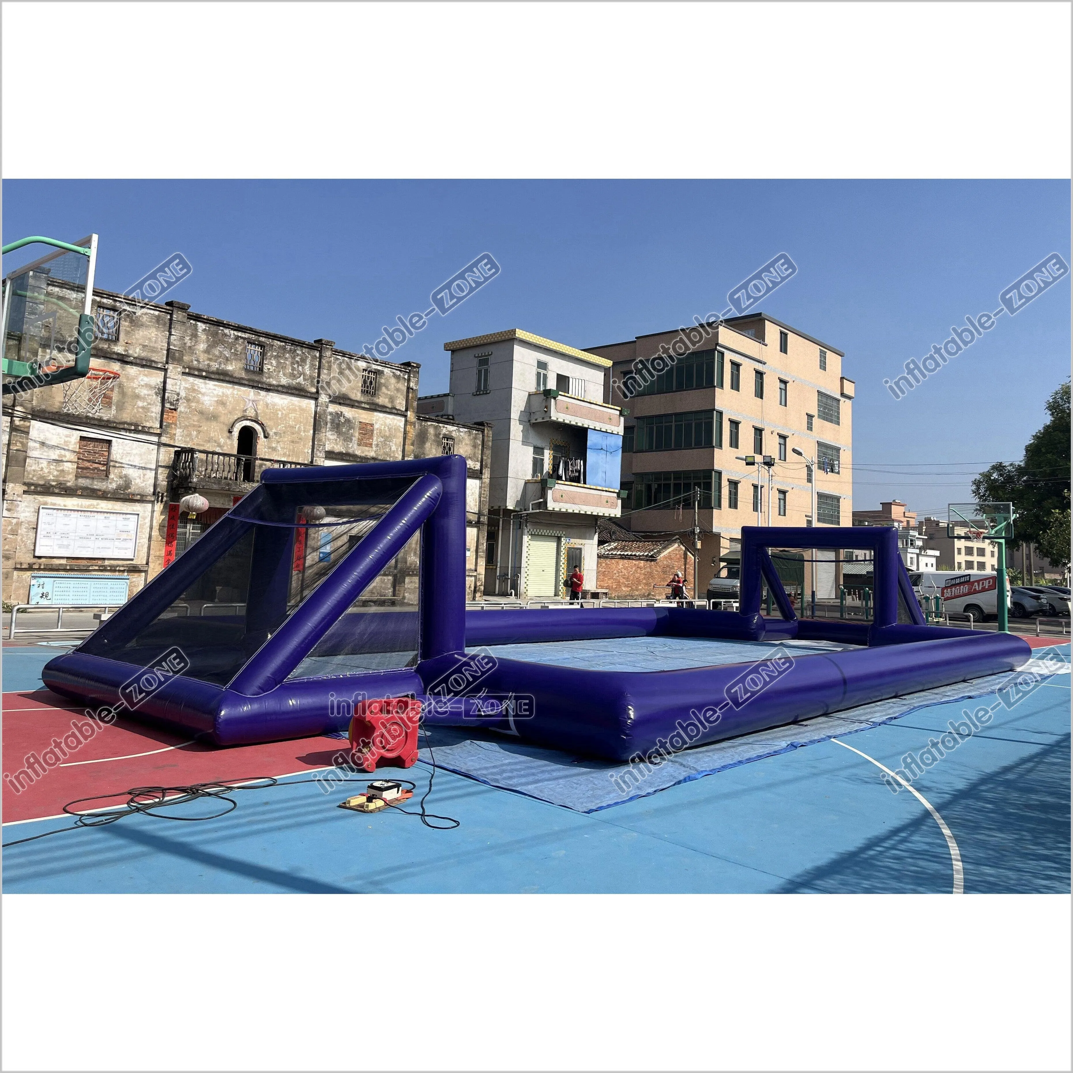 Big Inflatable Soap Football Field Soccer Court Arena Sports Game Inflatable Football Pitch