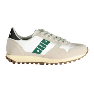 Blauer White Leather Men Sneaker