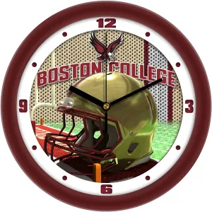 Boston College Eagles Wall Clock - Football Helmet