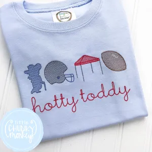 Boy Shirt - Football Trio on Baby Blue Shirt