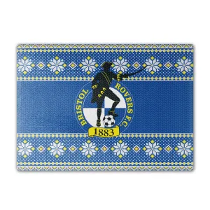 Bristol Rovers Knitted Christmas Chopping Board