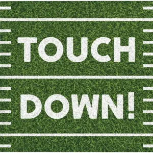 Bulk Football Fun Touchdown Beverage Napkins (192 per Case)