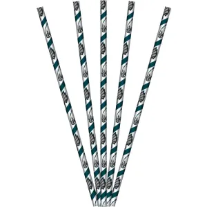 Bulk Philadelphia Eagles Paper Straws (144 per Case)