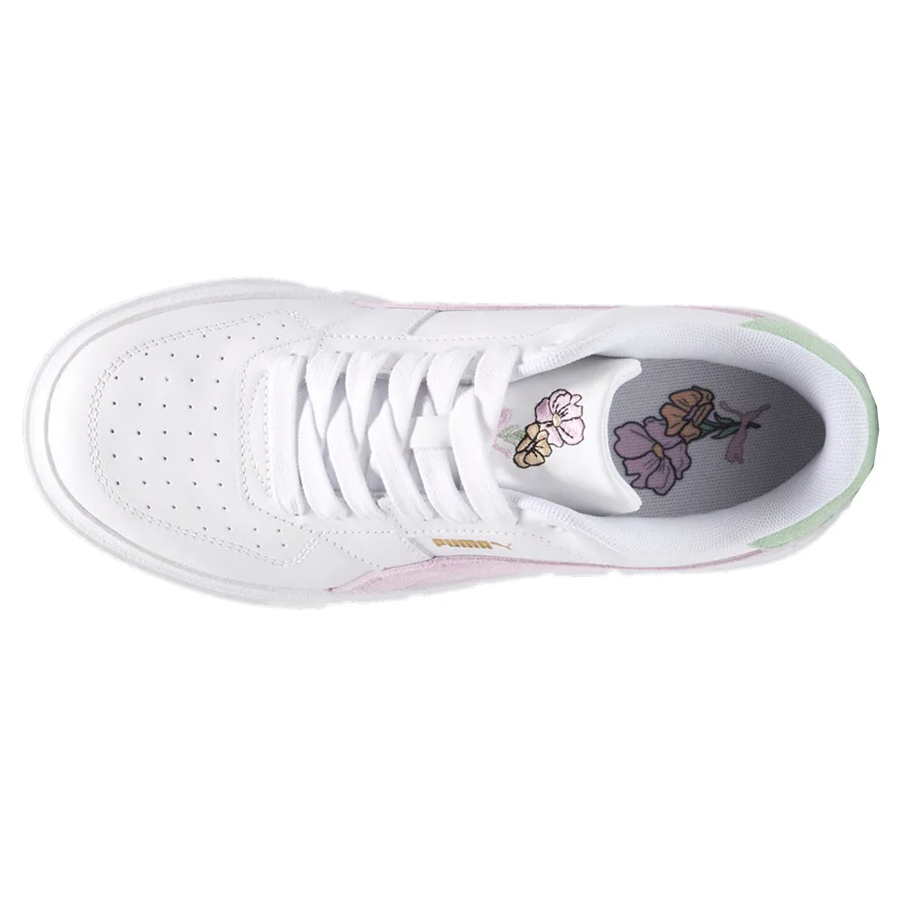 Cali Court New Bloom Perforated Platform Sneakers