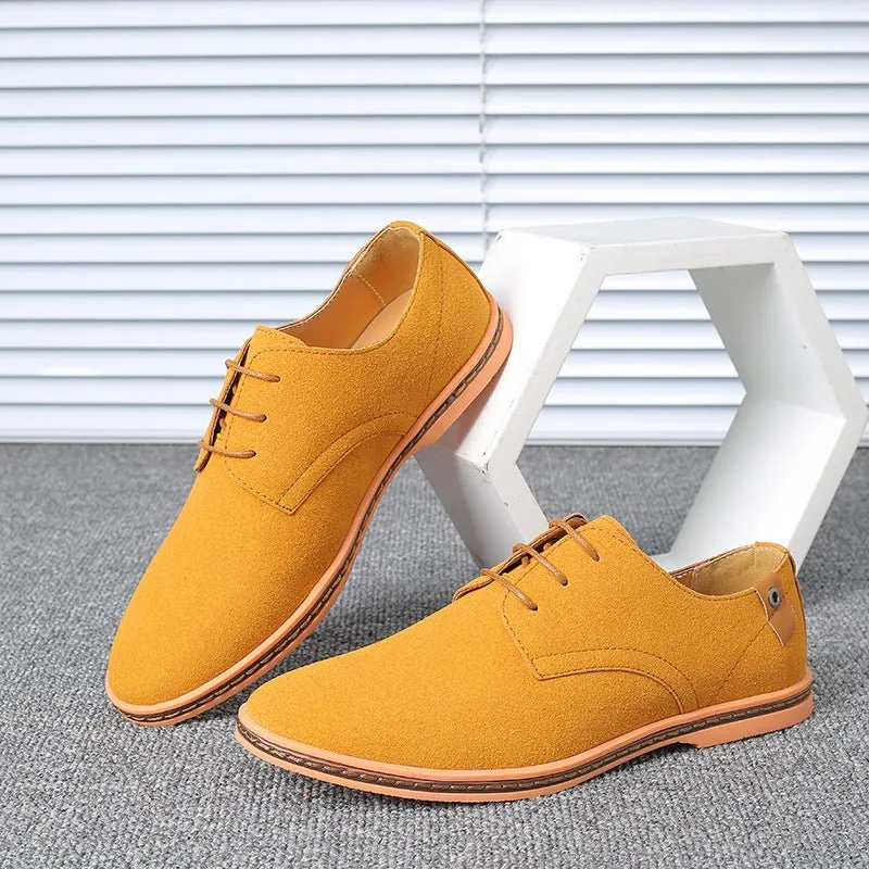 Casual Shoes Nubuck Leather Men's Suede Leather