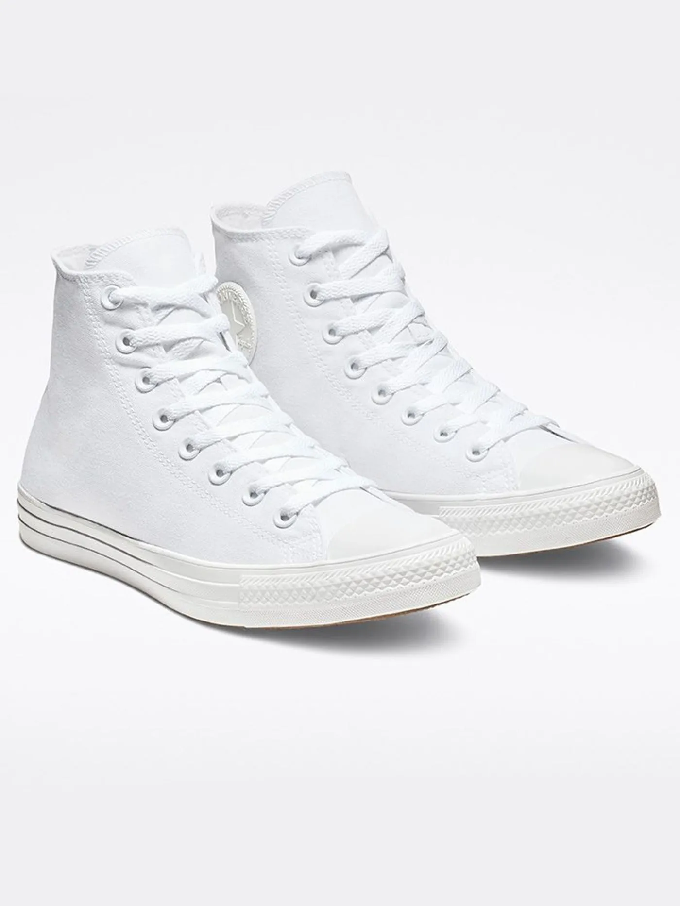 Chuck Taylor All Star Canvas Hi White Monochrome Shoes