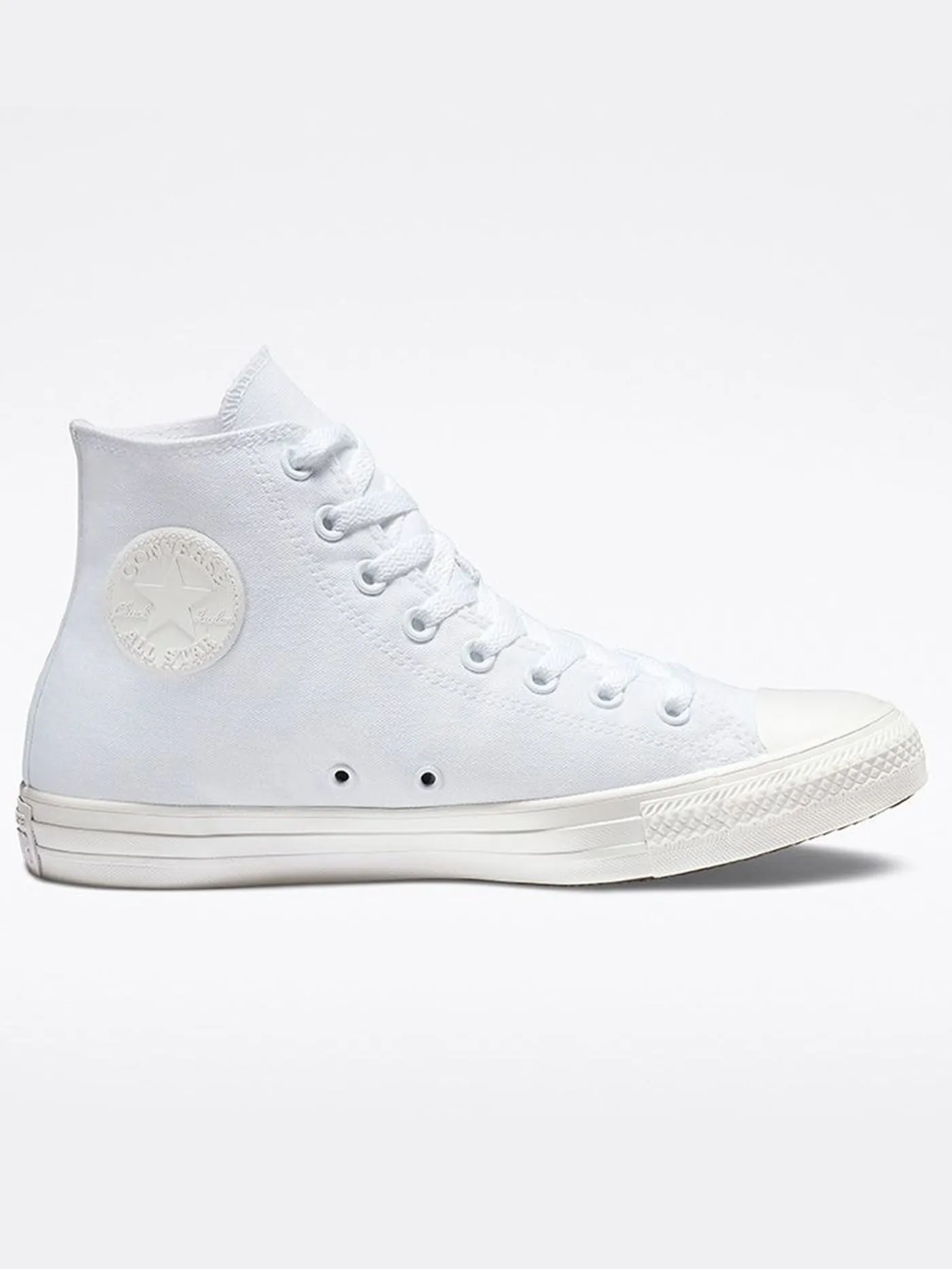 Chuck Taylor All Star Canvas Hi White Monochrome Shoes