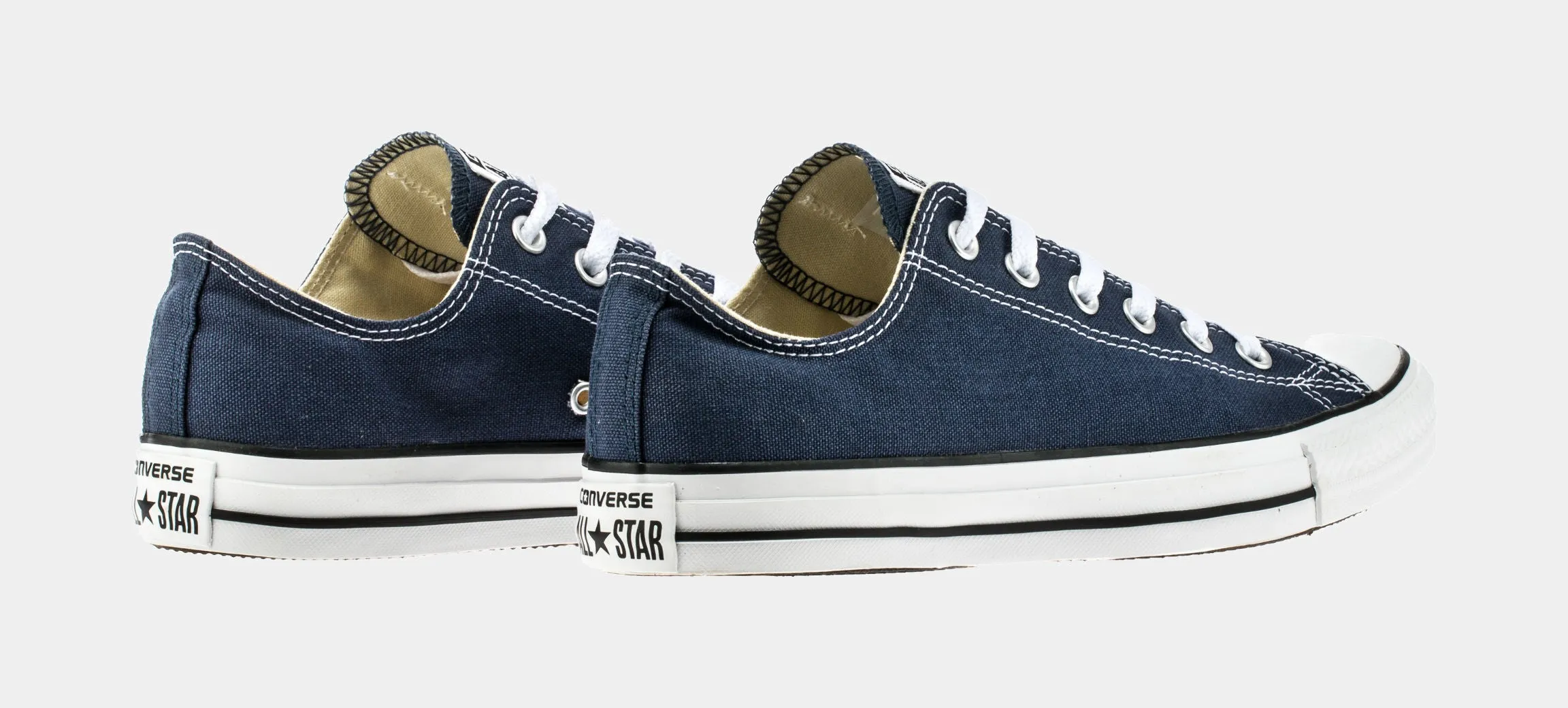 Chuck Taylor All Star Classic Colors Low Solid Canvas Mens Lifestyle Shoes (Navy Blue)